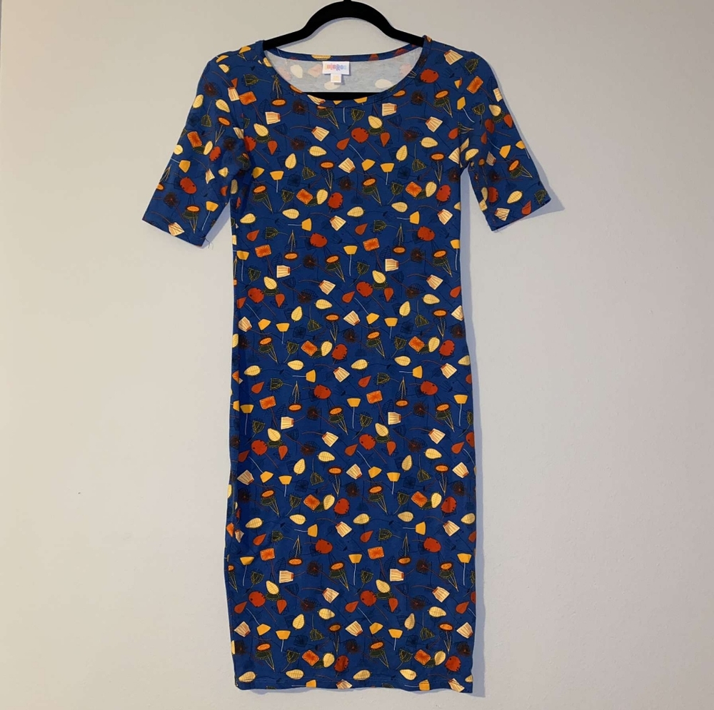 LuLaRoe Fall Print Julia Dress